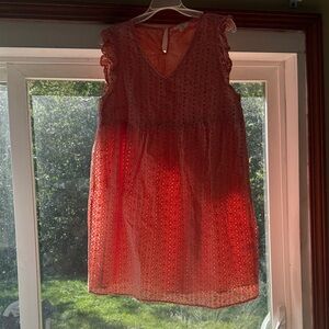Sleeveless Eyelet Dress